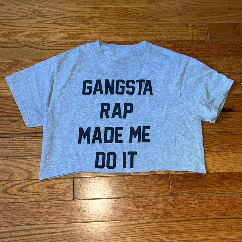 Grey Crop Top